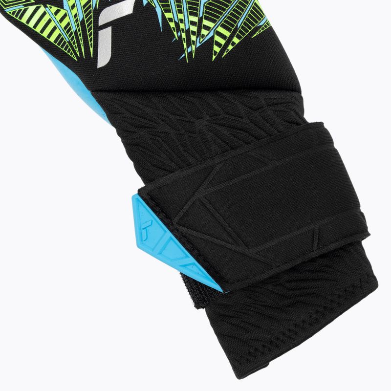 Brankárske rukavice Reusch Pure Contact Aqua black/fluo lime/aqua 4