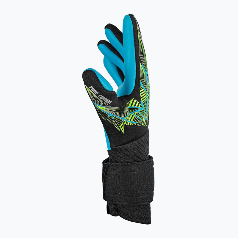 Brankárske rukavice Reusch Pure Contact Aqua black/fluo lime/aqua 5
