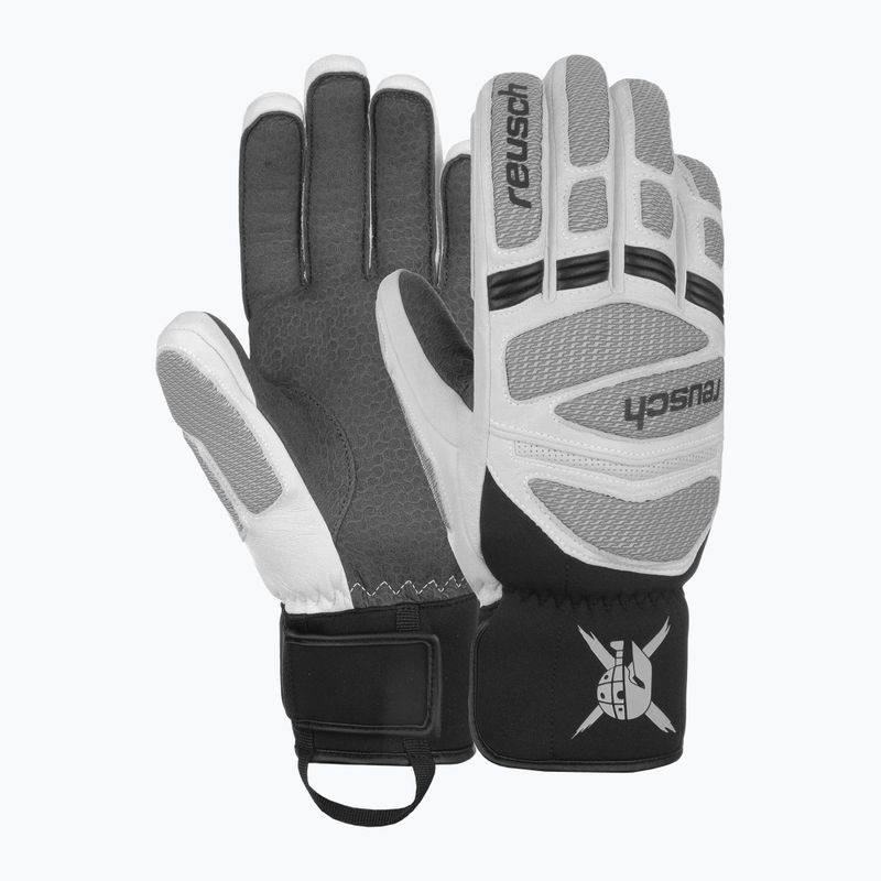 Detské lyžiarske rukavice Reusch Worldcup Warrior R-Tex XT Junior black/silver/fluorescent red 2