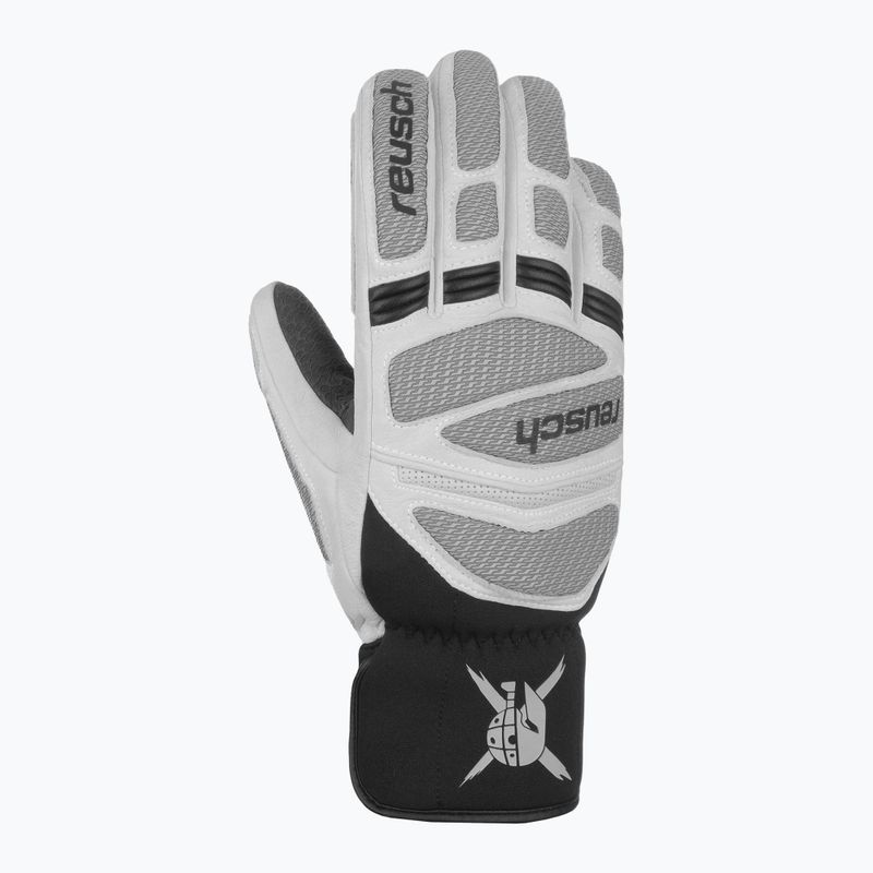 Detské lyžiarske rukavice Reusch Worldcup Warrior R-Tex XT Junior black/silver/fluorescent red 3
