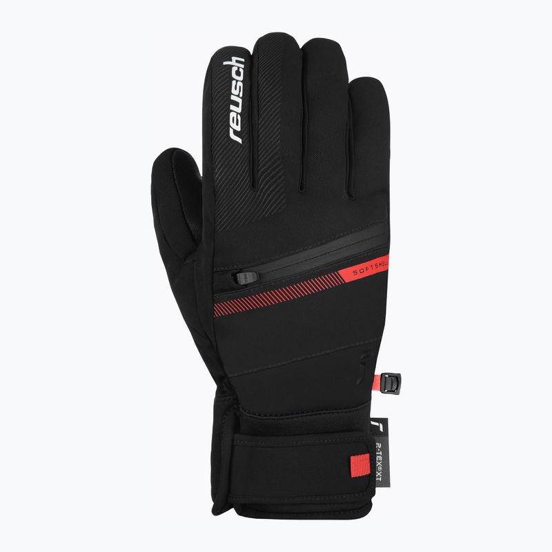 Lyžiarske rukavice Reusch Steve R-Tex XT 7809 black/fluo red 2