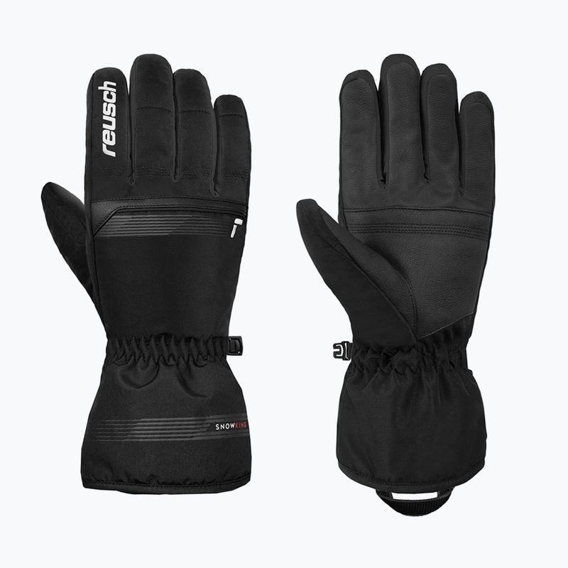 Lyžiarske rukavice Reusch Snow King black/white
