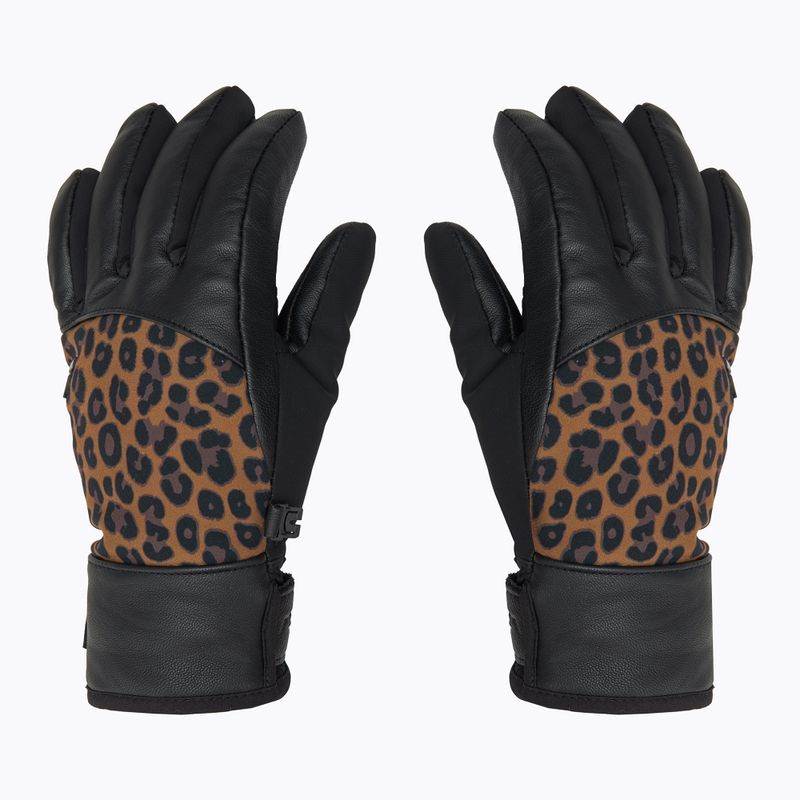 Dámske lyžiarske rukavice Reusch Beatrix R-Tex XT black/brown leopard 3