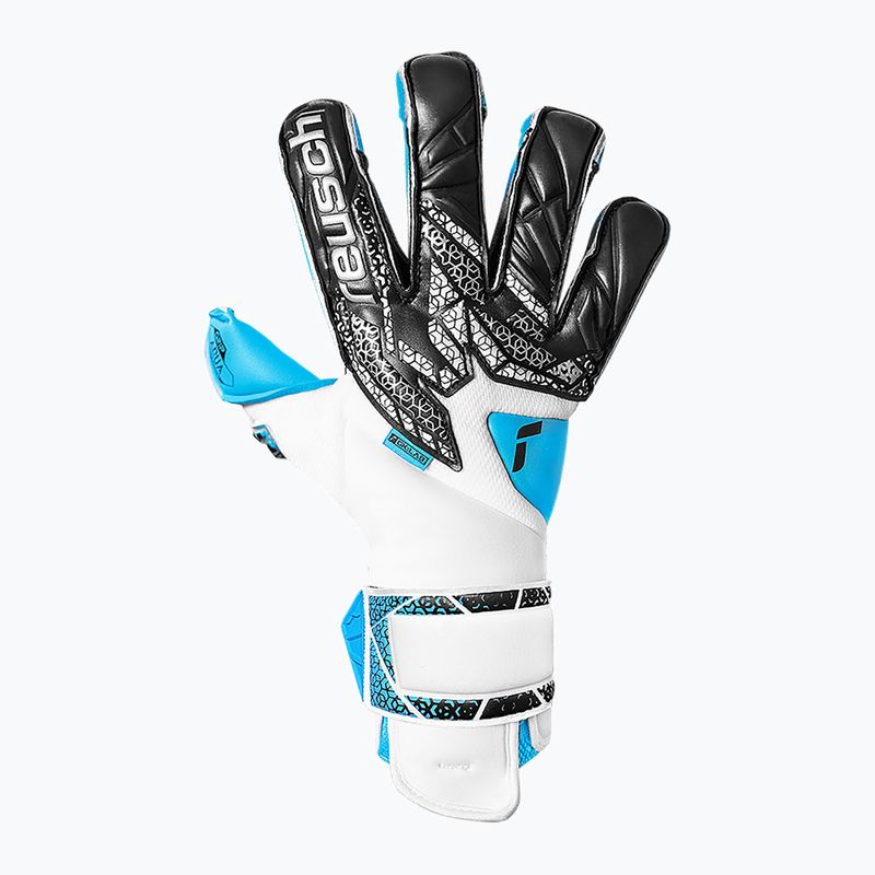 Brankárske rukavice Reusch Attrakt Aqua Evolution white/black/aqua blue 2