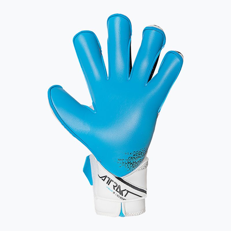 Brankárske rukavice Reusch Attrakt Aqua Evolution white/black/aqua blue 4