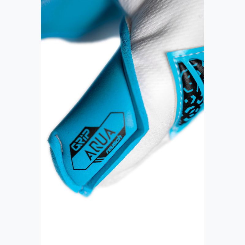 Brankárske rukavice Reusch Attrakt Aqua Evolution white/black/aqua blue 8