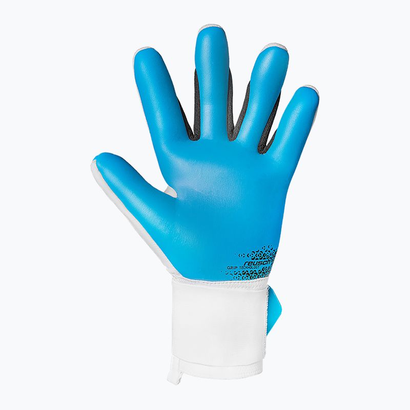 Reusch Attrakt Freegel brankárske rukavice Aqua white/black/aqua blue 3