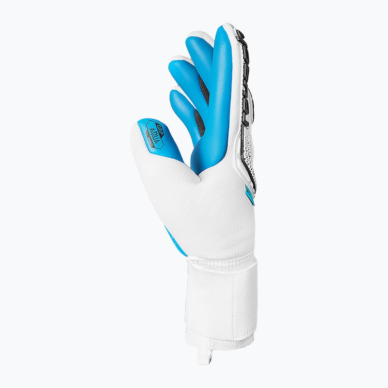 Reusch Attrakt Freegel brankárske rukavice Aqua white/black/aqua blue 4