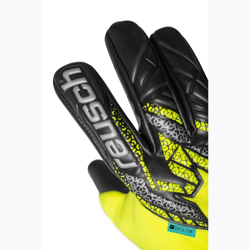 Brankárske rukavice Reusch Attrakt Gold X NC safety yellow/silver/black 5