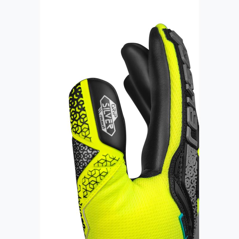 Reusch Attrakt Freegel Silver bezpečnostné brankárske rukavice žltá/strieborná/čierna 6
