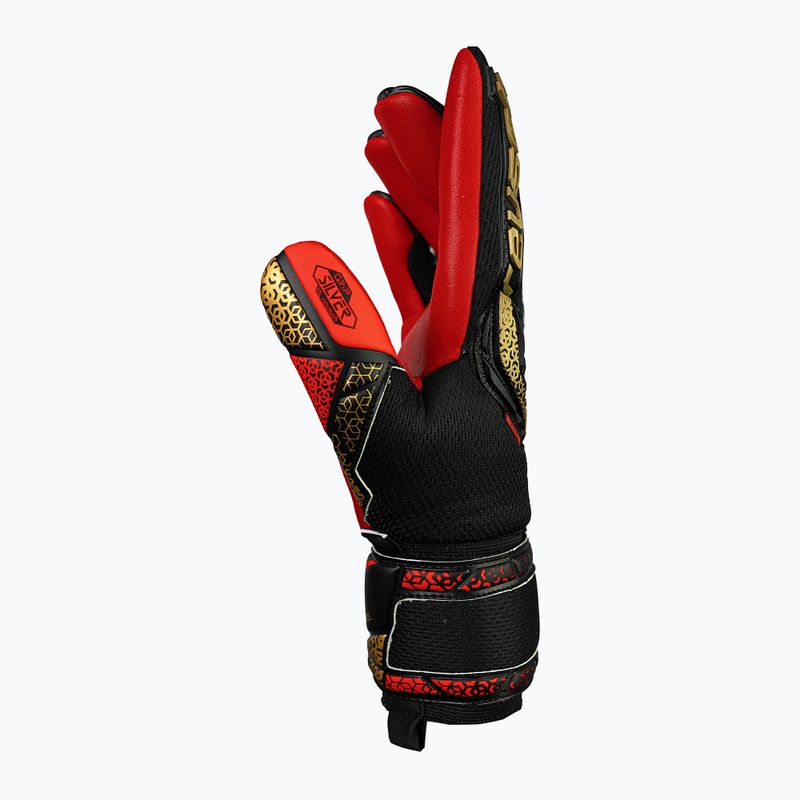 Brankárske rukavice Reusch Attrakt Freegel Silver black/gold/firery red 4