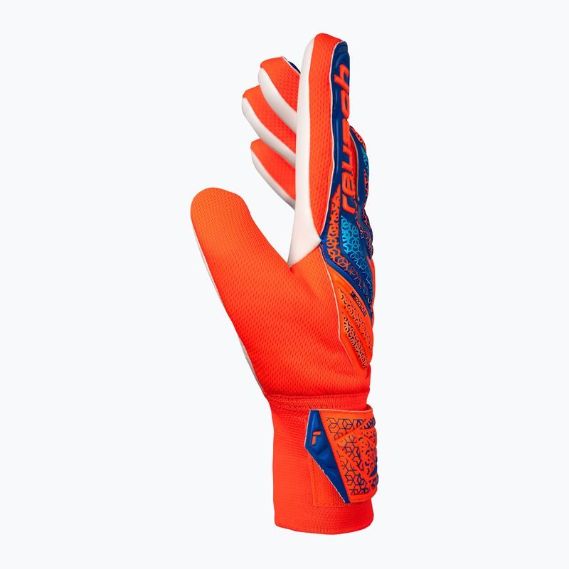Brankárske rukavice Reusch Attrakt Starter Solid shock orange/blue 4
