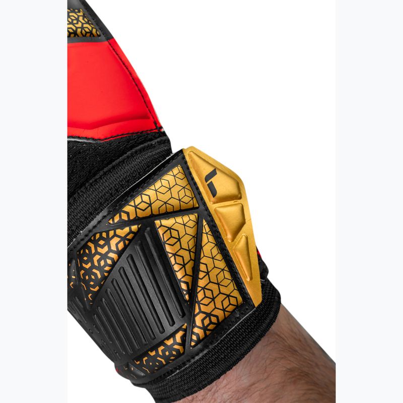 Reusch Attrakt Solid brankárske rukavice black/gold/firery red 7