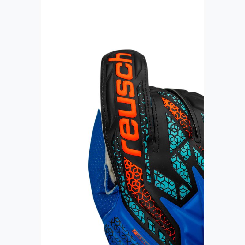 Brankárske rukavice Reusch Attrakt Solid electric blue/shocking orange 5