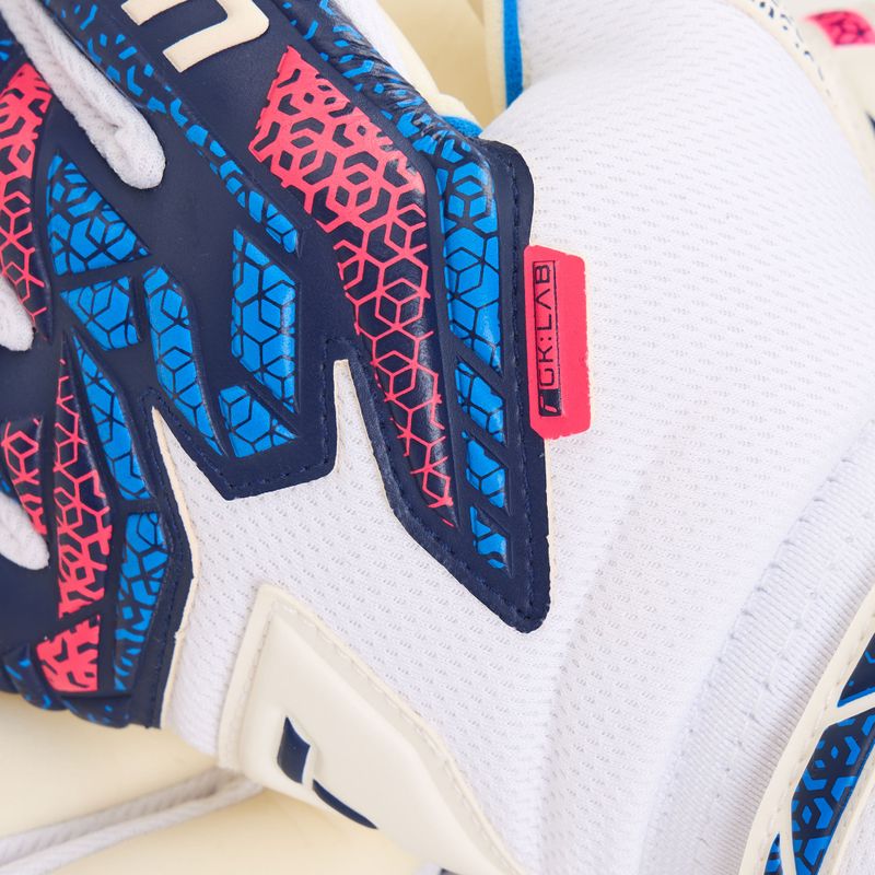 Reusch Attrakt RE:GRIP NC brankárske rukavice modrá/ružová/biela 4
