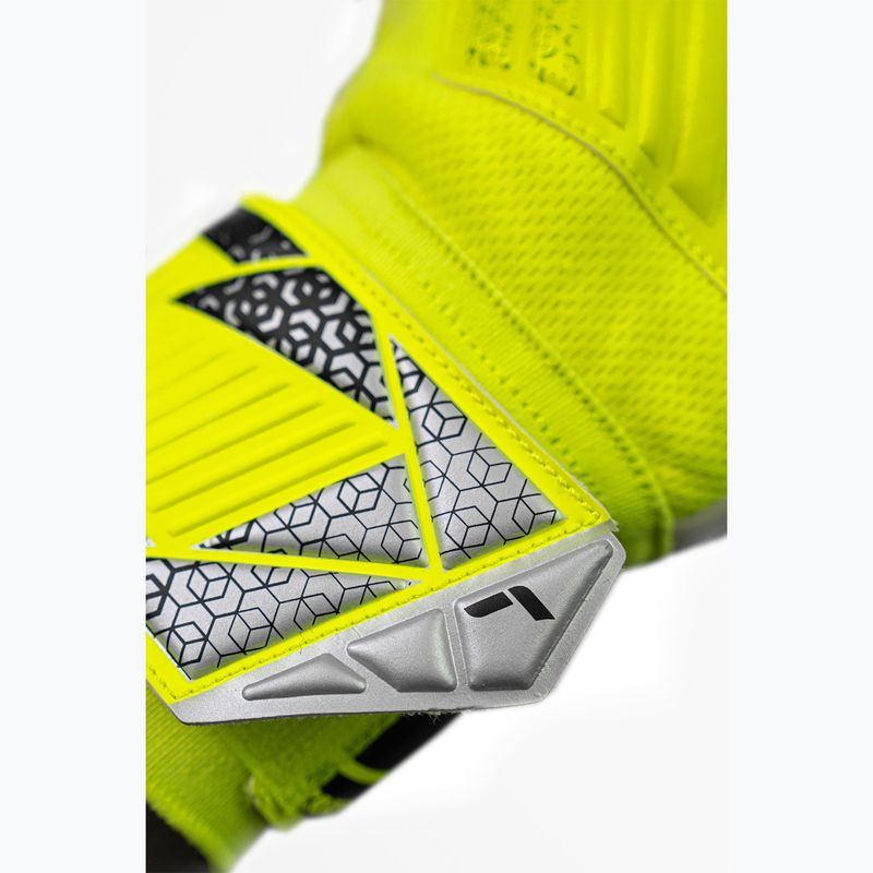 Brankárske rukavice Reusch Attrakt Grip safety yellow/silver 7