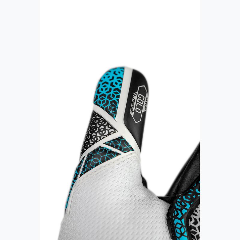 Detské brankárske rukavice Reusch Attrakt Gold NC Junior white/silver/black 7