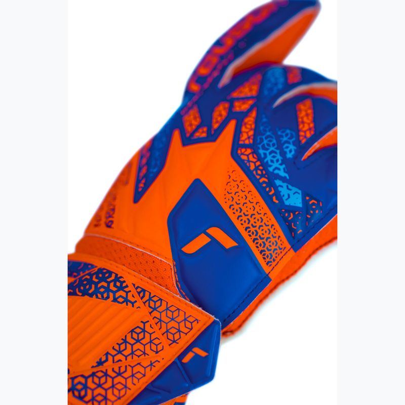 Detské brankárske rukavice Reusch Attrakt Solid Junior shocking orange/blue 6