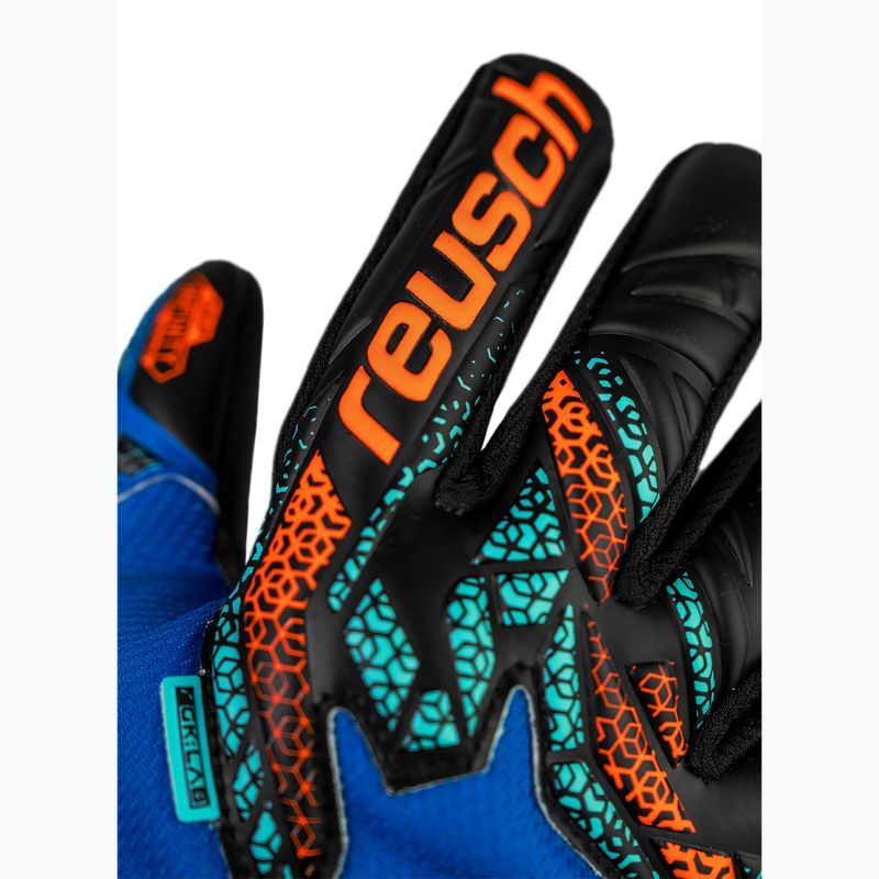 Brankárske rukavice Reusch Attrakt Infinity NC Junior electric blue/shocking orange/black 5