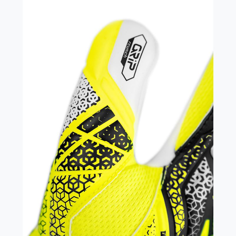Detské brankárske rukavice Reusch Attrakt Grip Junior safety yellow/silver 6