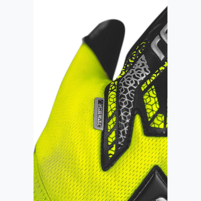 Detské brankárske rukavice Reusch Attrakt Gold X NC Junior safety yellow/silver/black 8