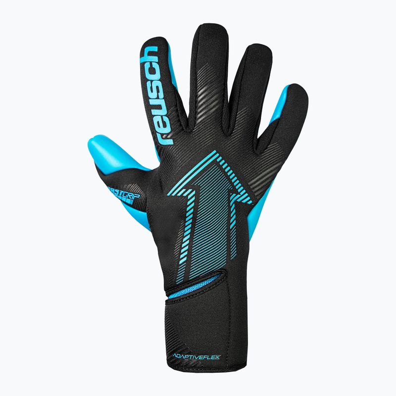 Brankárske rukavice Reusch Fastgrip Aqua black/aqua blue 2
