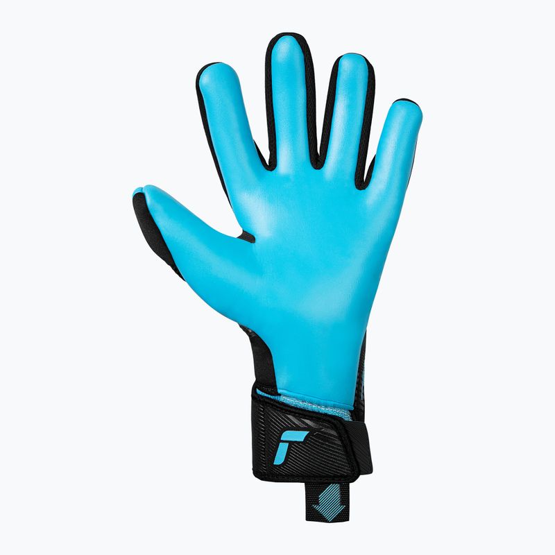 Brankárske rukavice Reusch Fastgrip Aqua black/aqua blue 3