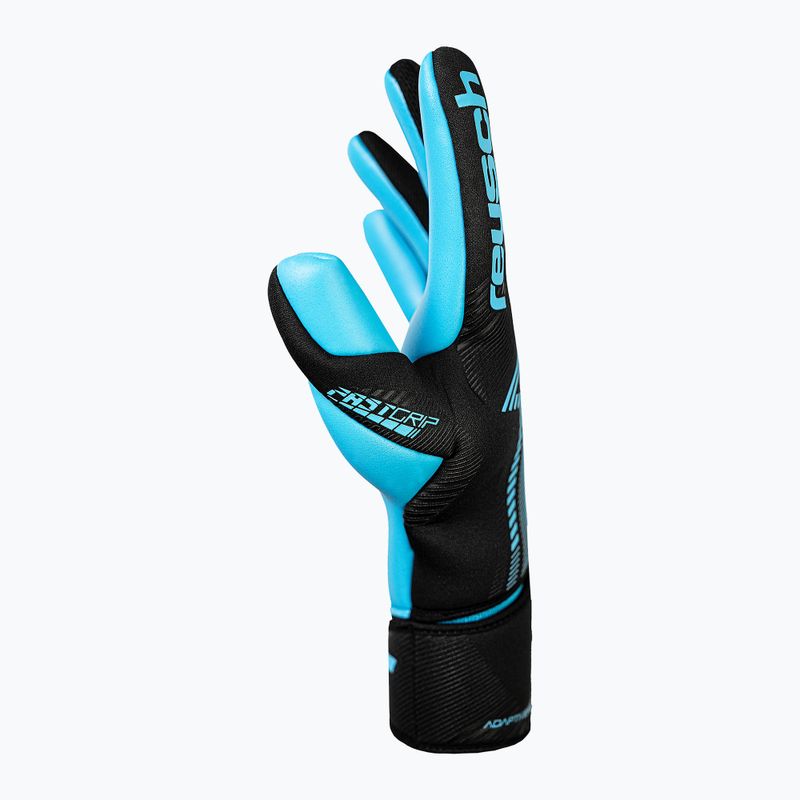 Brankárske rukavice Reusch Fastgrip Aqua black/aqua blue 4