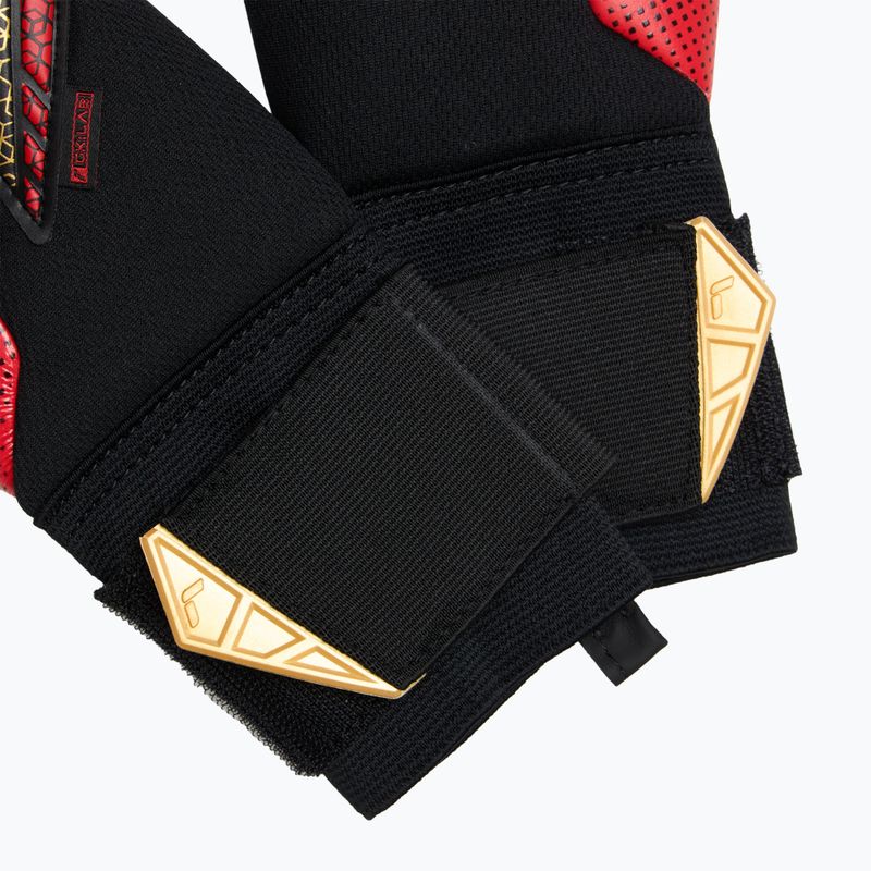 Brankárske rukavice Reusch Attrakt Gold X GluePrint black/gold/fiery red 5