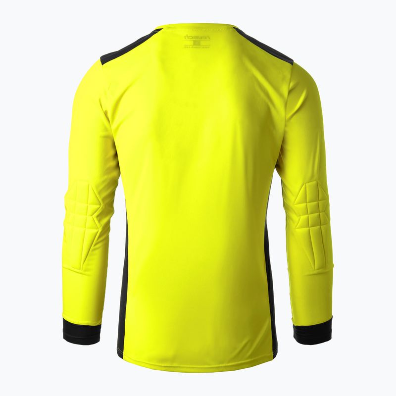 Pánsky brankársky dres Reusch Match Longsleeve Padded safety yellow/black 2