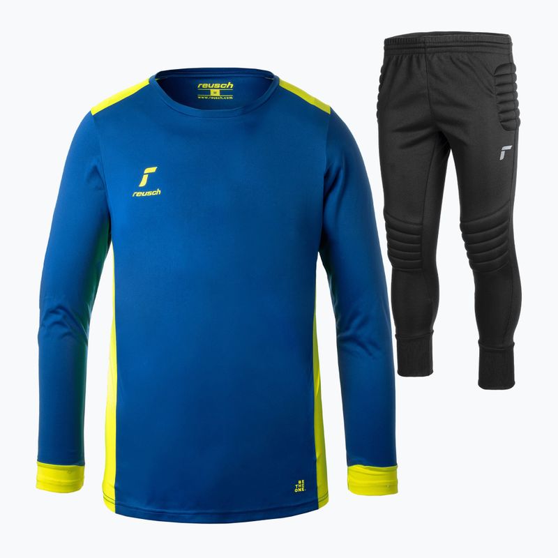 Detská brankárska súprava Reusch Match Set Junior brilliant blue/safety yellow