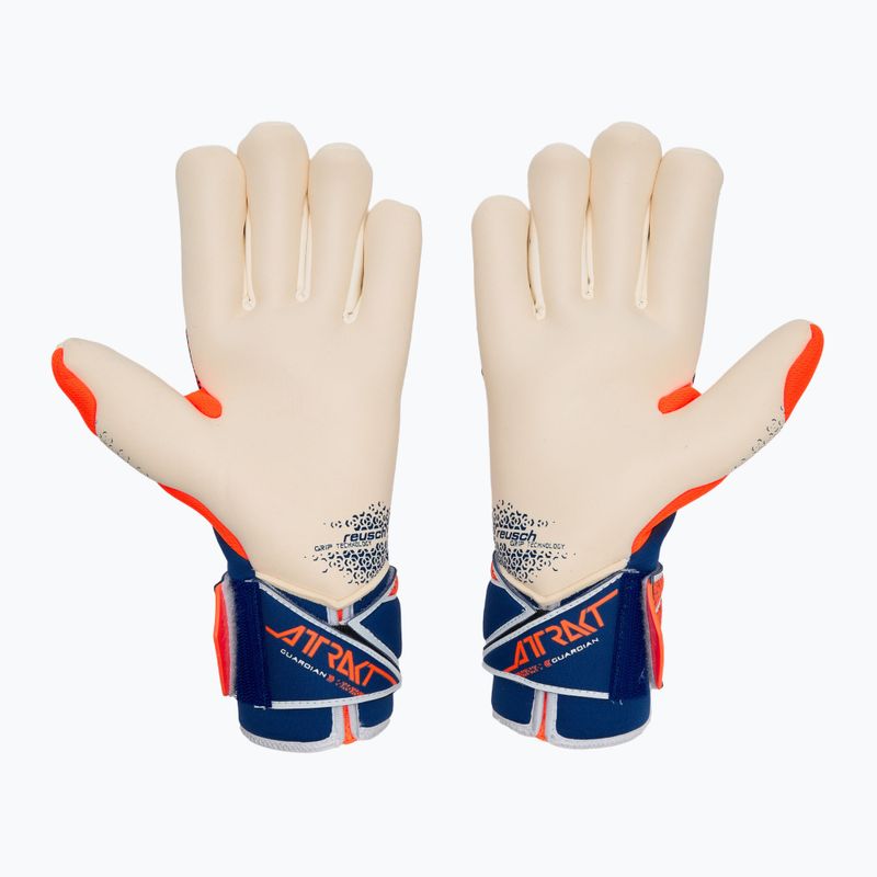 Brankárske rukavice Reusch Attrakt Gold X Guardian šokovanie orange/energize blue 3