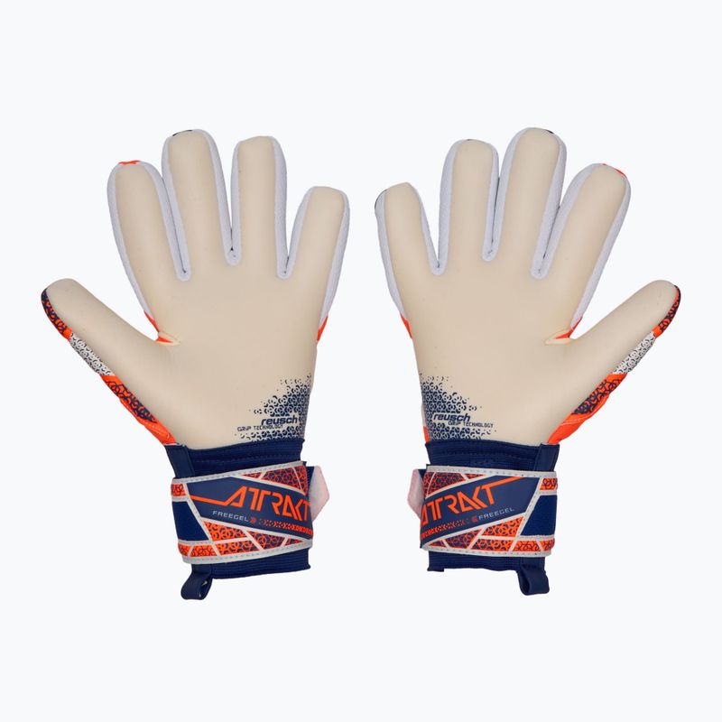 Reusch Attrakt Freegel Gold NC brankárske rukavice shocking orange/energize blue shocking orange/energize blue 3