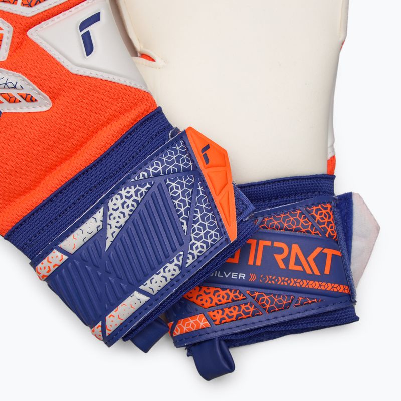 Brankárske rukavice Reusch Attrakt Silver shocking orange/energize blue 5