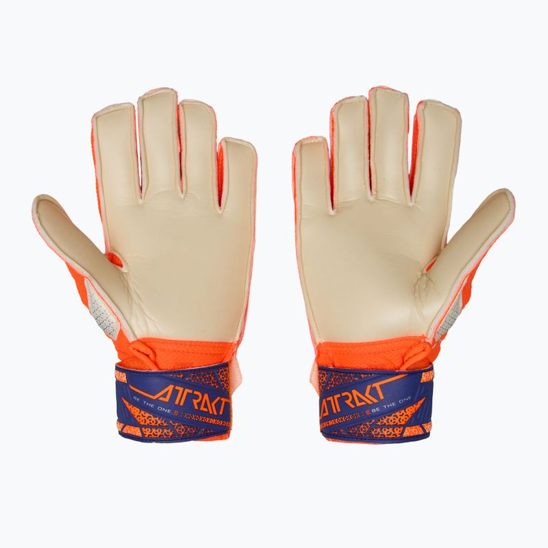 Detské brankárske rukavice Reusch Attrakt Solid Junior shock orange/energize blue 3