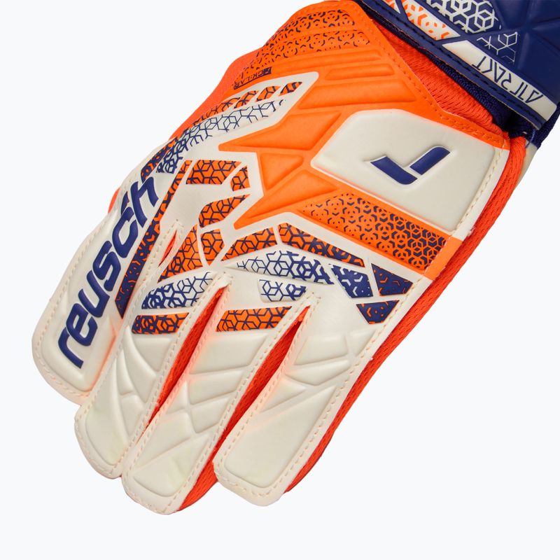 Detské brankárske rukavice Reusch Attrakt Starter Solid Junior shock orange/energize blue 4