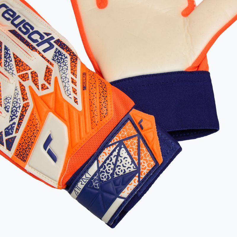 Detské brankárske rukavice Reusch Attrakt Starter Solid Junior shock orange/energize blue 5