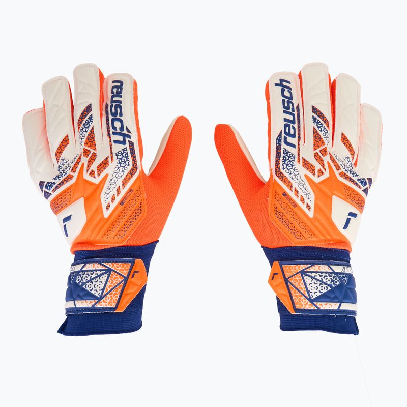 Brankárske rukavice Reusch Attrakt Starter Solid shocking orange/energize blue 2