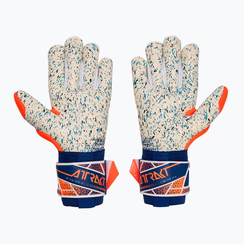 Brankárske rukavice Reusch Attrakt Fusion shocking orange/energize blue 3