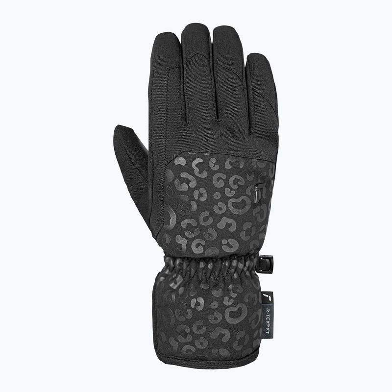 Dámske lyžiarske rukavice Reusch Keira R-Tex XT black/black leopard 3
