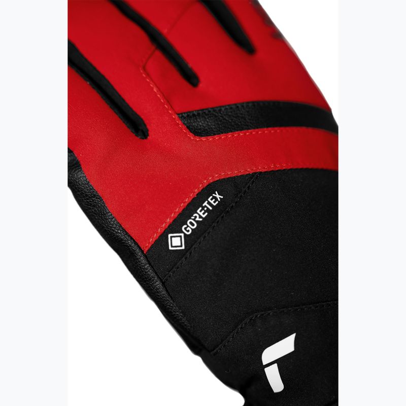 Pánske lyžiarske rukavice Reusch Booster Gore-Tex black/tango red 6