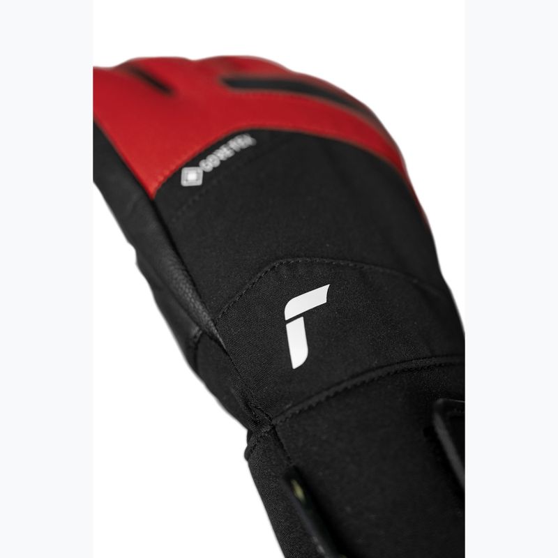 Pánske lyžiarske rukavice Reusch Booster Gore-Tex black/tango red 7