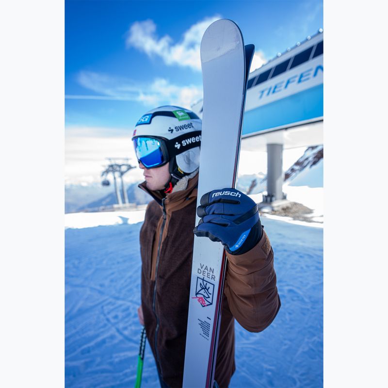 Pánske lyžiarske rukavice Reusch Booster Gore-Tex black/dress blue 10