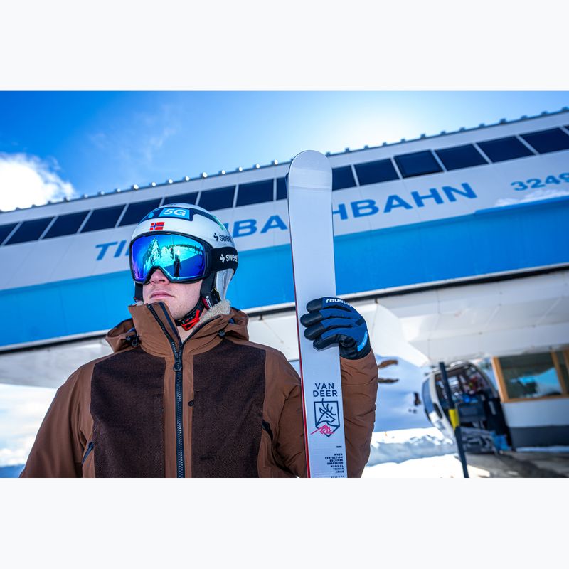 Pánske lyžiarske rukavice Reusch Booster Gore-Tex black/dress blue 11