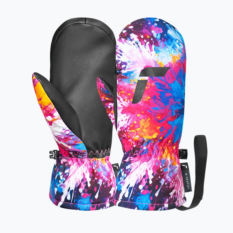 Detské lyžiarske rukavice Reusch Carter R-Tex XT Junior mitten black/multicolor snowflake 2