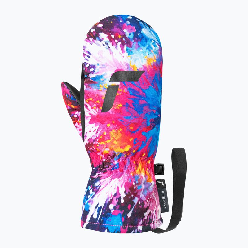 Detské lyžiarske rukavice Reusch Carter R-Tex XT Junior mitten black/multicolor snowflake 3