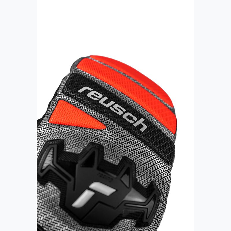 Lyžiarske rukavice Reusch Worldcup Warrior R-Tex XT Mitten black/silver/fluo red 4