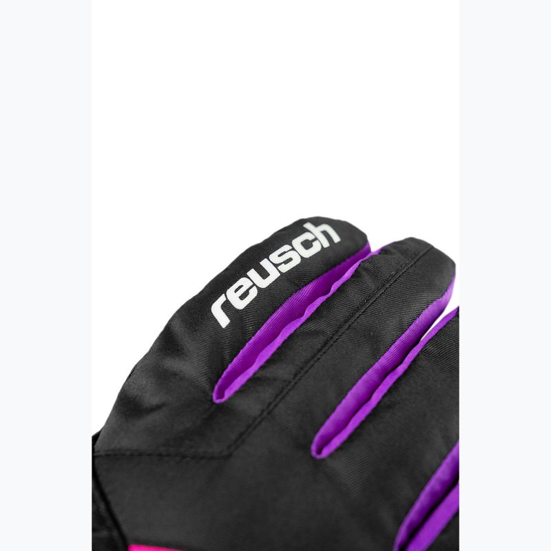 Detské lyžiarske rukavice Reusch Dan R-Tex XT Junior black/pink glo 5