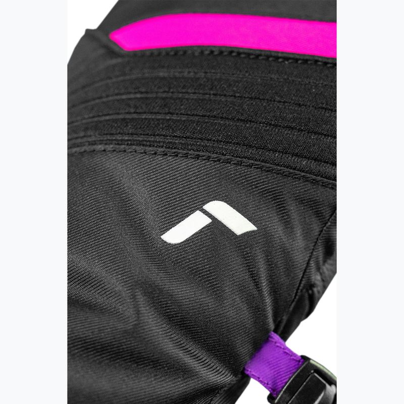 Detské lyžiarske rukavice Reusch Dan R-Tex XT Junior black/pink glo 7