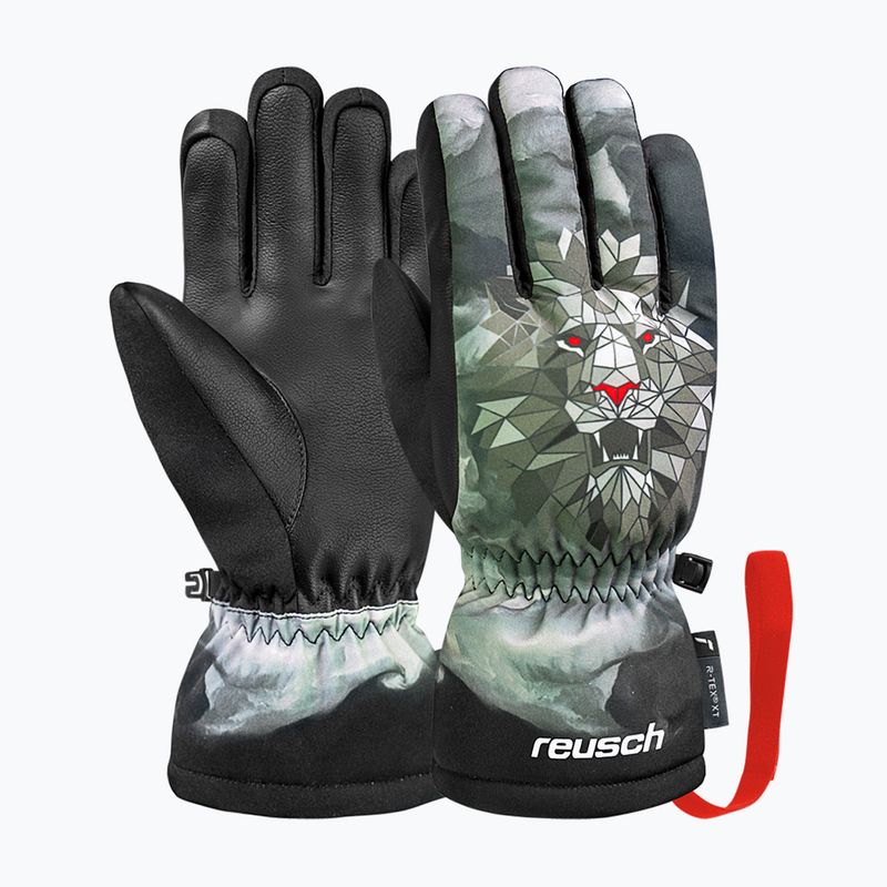 Detské lyžiarske rukavice Reusch Carter R-Tex XT blck/silver/fluo red